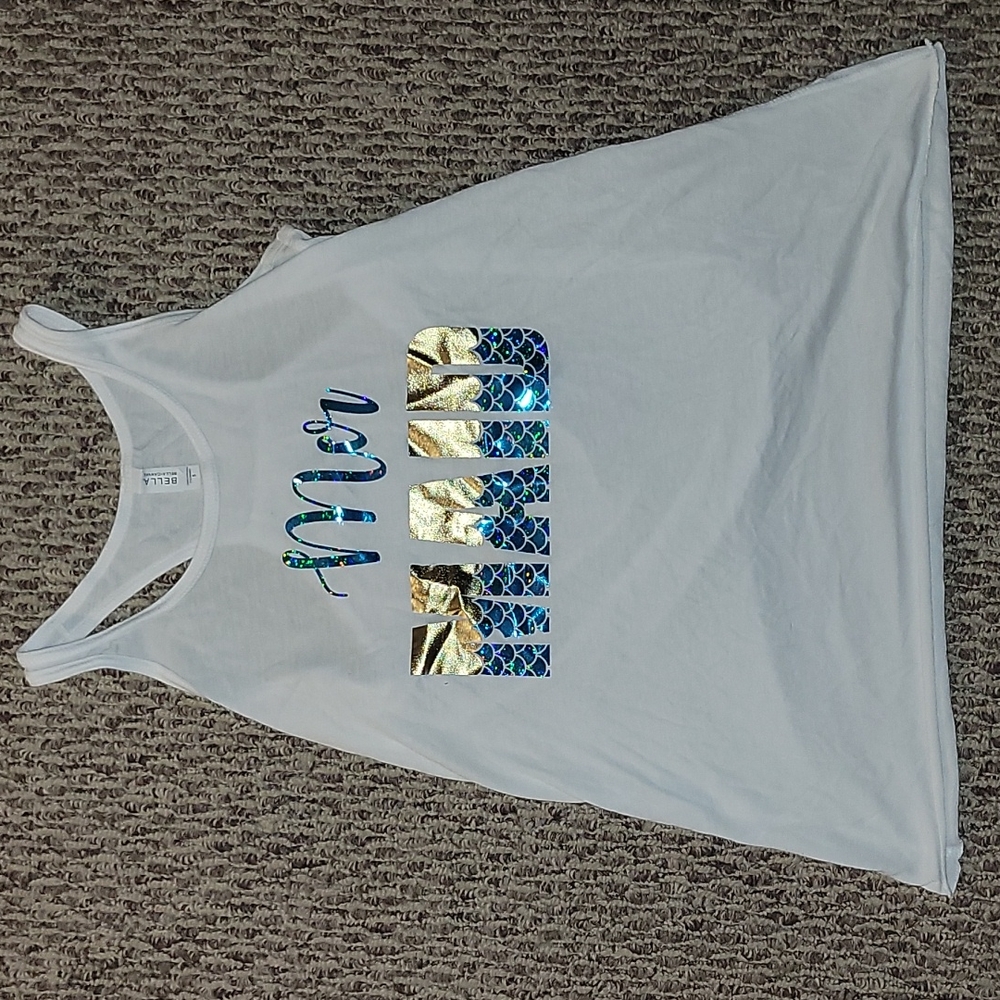 Cute mermaid tanktop foil scales